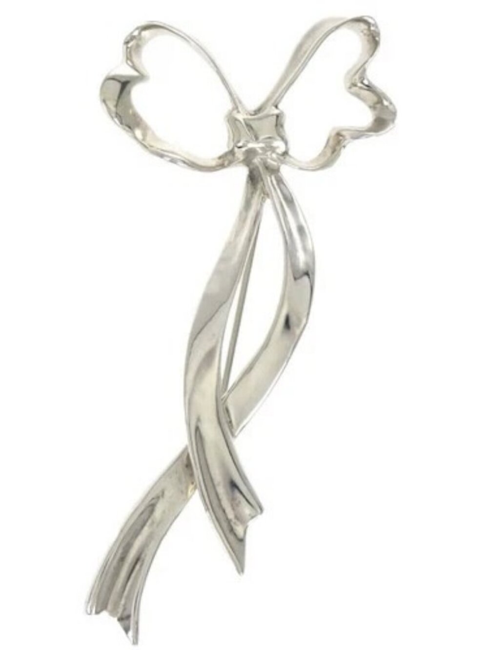 Tiffany & Co. Silver Bow Brooch Pin SV925 168339
